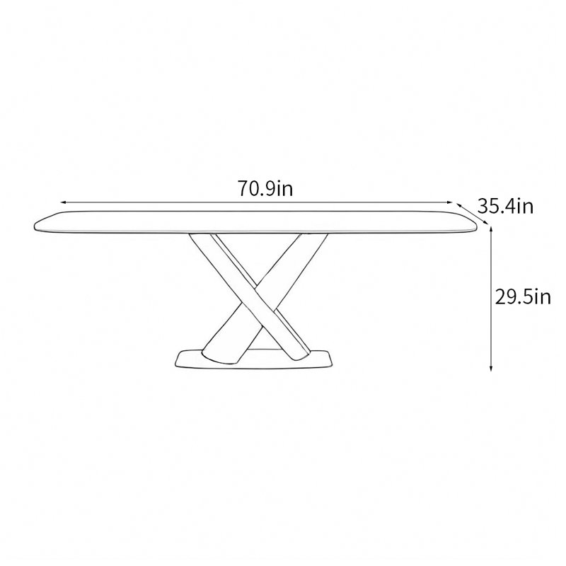 Rexann, 29.5"H x 70.9"L x 35.4"W