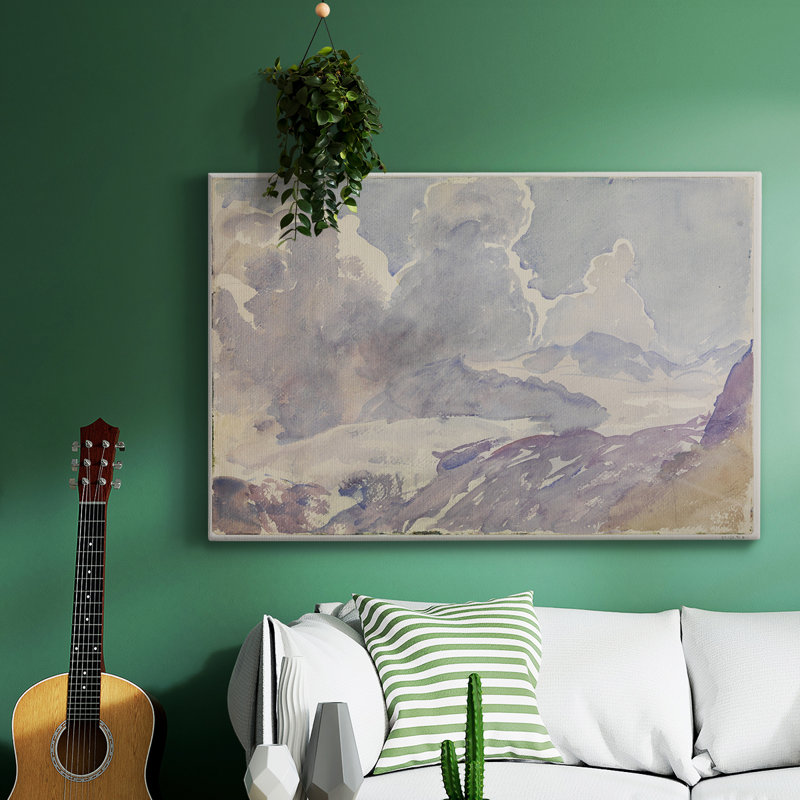 Paysage rétro -DCCLxxxx, H 9 po x l 13 po x P 1,5 po, Toile tendue