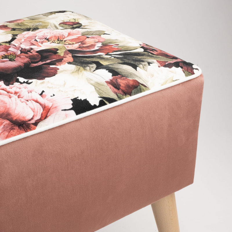 Saxonburg Upholstered Bench, 47 H x 100 W x 30 D cm, Pink