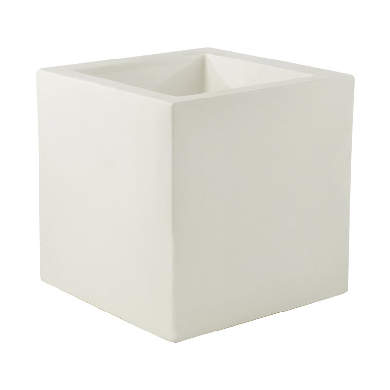 Nano Resin Pot Planter, Ice, 7" H x 7" W x 7" D