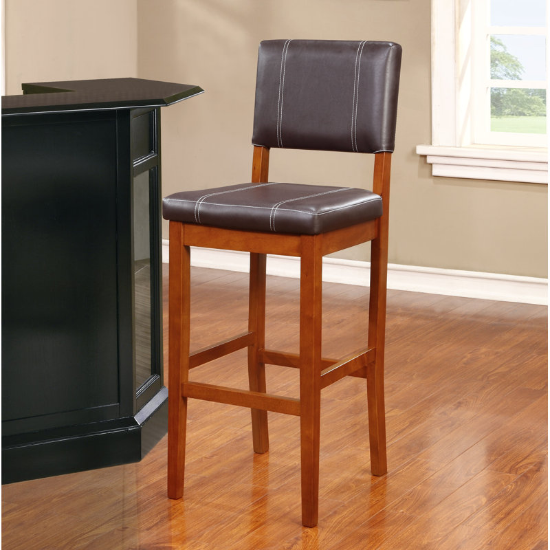 Tabouret de bar et de comptoir Lechner, Tabouret de comptoir (assise de 24 po de hauteur), Brun foncé