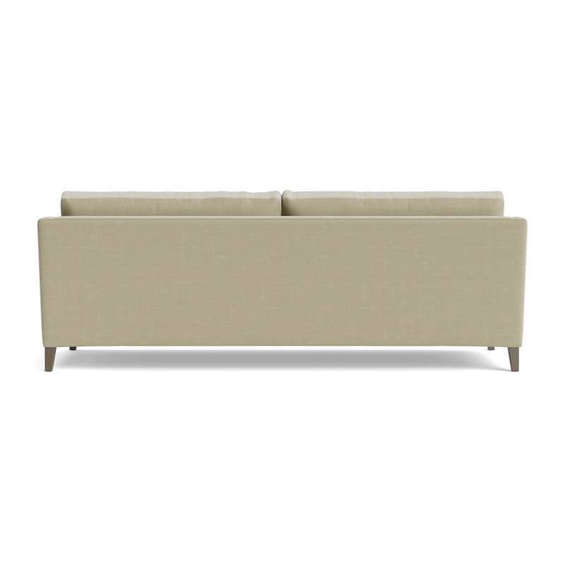 Gigi No Skirt 85 Sofa, Performance Linen - Flax, Driftwood