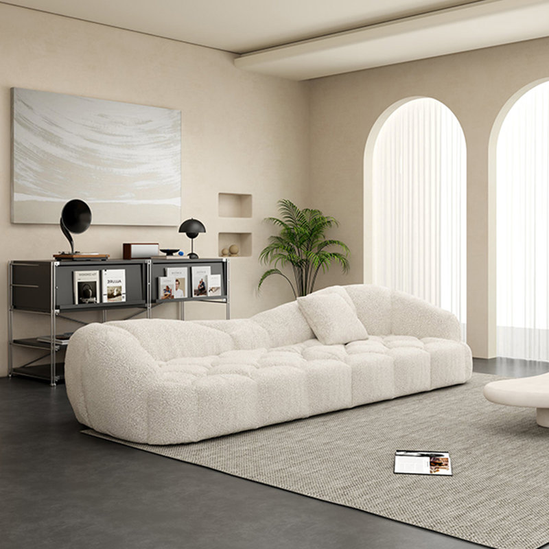 Canapé Marshmallow, Blanc, H 27,55 po x l 74,8 po x P 45,27 po
