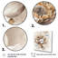 Blooming Beige Floral Design V - Art mural sur toile florale-1905791588-1905791591