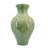 D9.8x16.5" Sage Green Sculptural Ceramic Vase