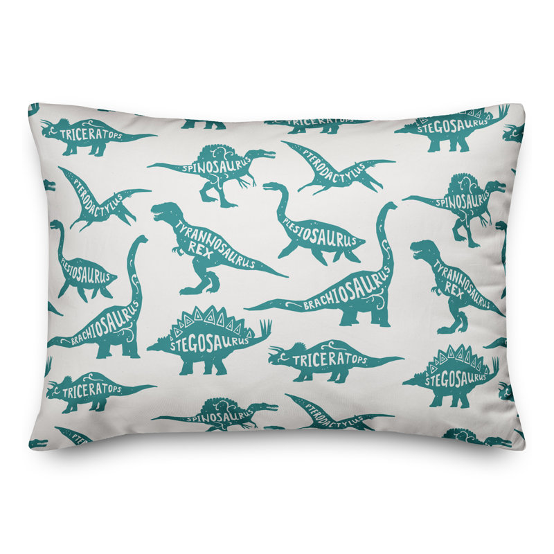 Housse de coussin rectangulaire/insert, Sarcelle