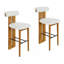 Tabouret de bar intérieur en bois rembourré-356508629
