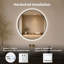 Miroir de salle de bain 28 po
