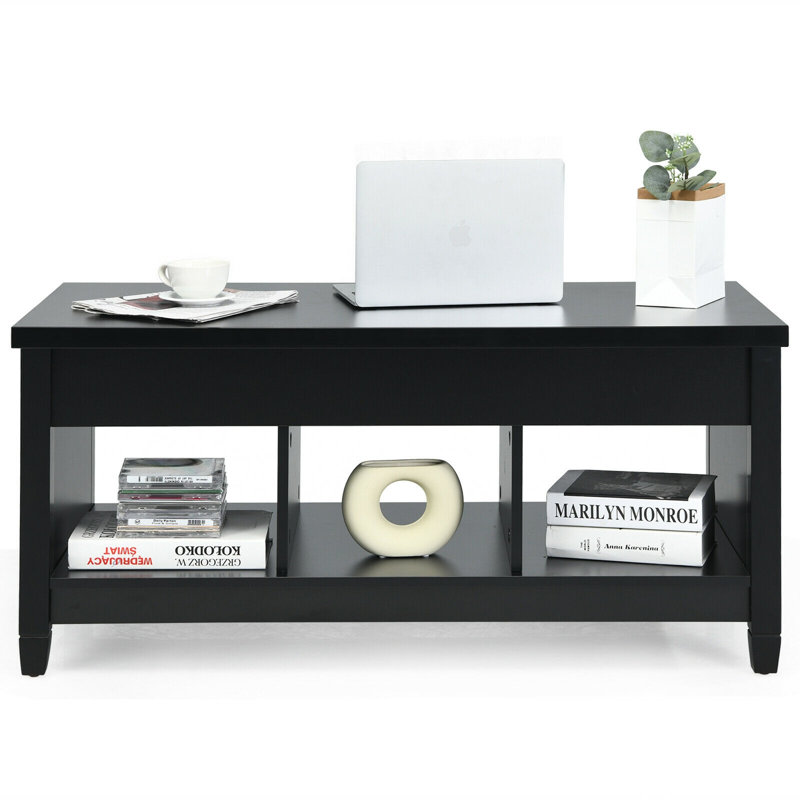 Camylle Coffee Table, Brown, White