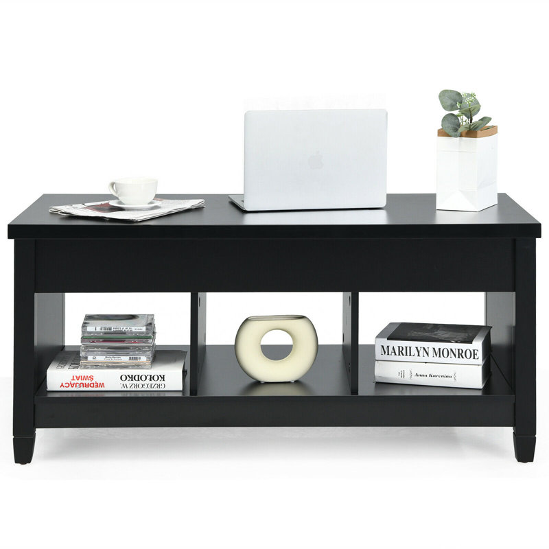 Camylle Single Coffee Table, Black, Black