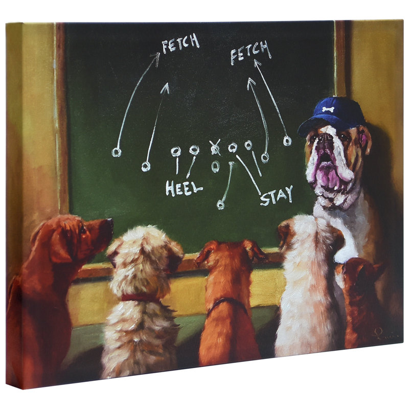 Reproduction d’art sur toile, "game plan" par Lucia Heffernan