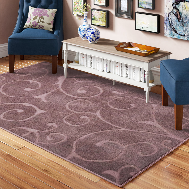 Tapis rouge sang Baynes, Rectangle 9 pi x 12 pi, Purple