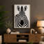 Zebra Face Graphic - Wrapped Canvas-1259601513-1259601512