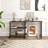 360° Free Rotating Sofa Side Table with Storage Shelves and Casters