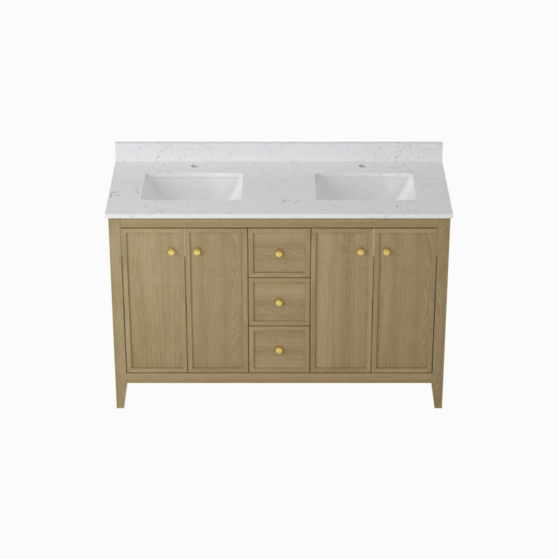 54" bathroom vanity with sink, 54