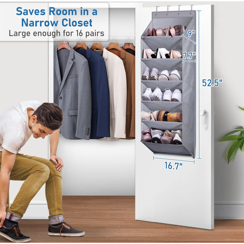 12 Pair Overdoor Shoe Organiser