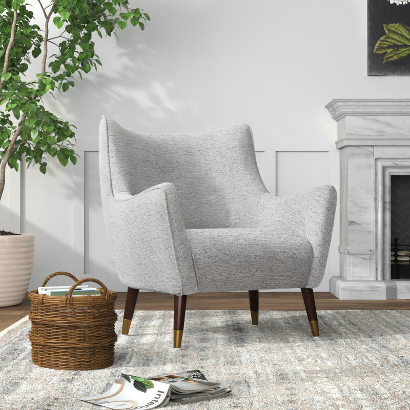 Fauteuil de 29 po de largeur Gillman, Gris clair
