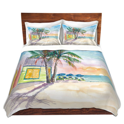 Ensemble de housse de couette en microfibre DiaNoche par Markus Bleichner - Caribbean Sunset 2