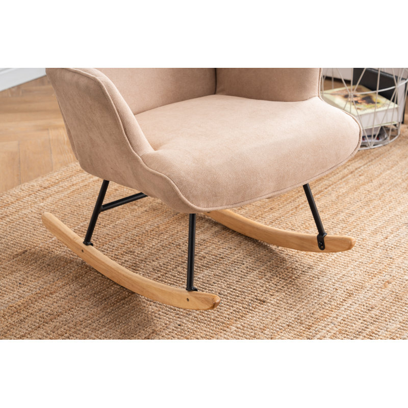 Chaise berçante Khurshida, Beige