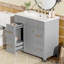 Meuble-lavabo 36 po avec lavabo en céramique, portes à fermeture douce, 2 tiroirs double couche et 2 tiroirs standard, tablette réglable-115688528