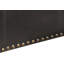 Banc de rangement en cuir avec 2 repose-pieds latéraux, noir