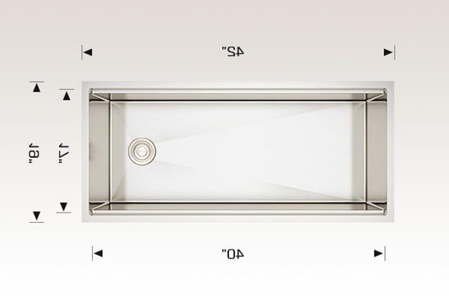 19'' L Undermount Single Bowl Stainless Steel Kitchen Sink