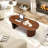 47.24" Oval Coffee Table With Storage-1358591759