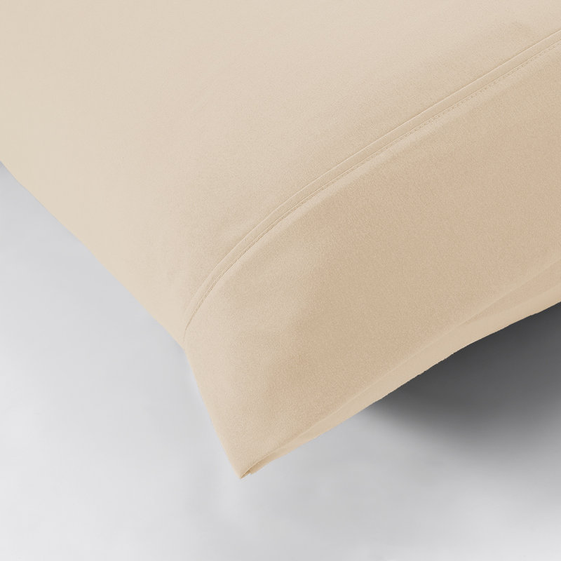 Ensemble de draps en microfibre 4 pièces Modern, Ensemble de draps pour lit double avec 2 taies d'o, Coquille d'oeuf