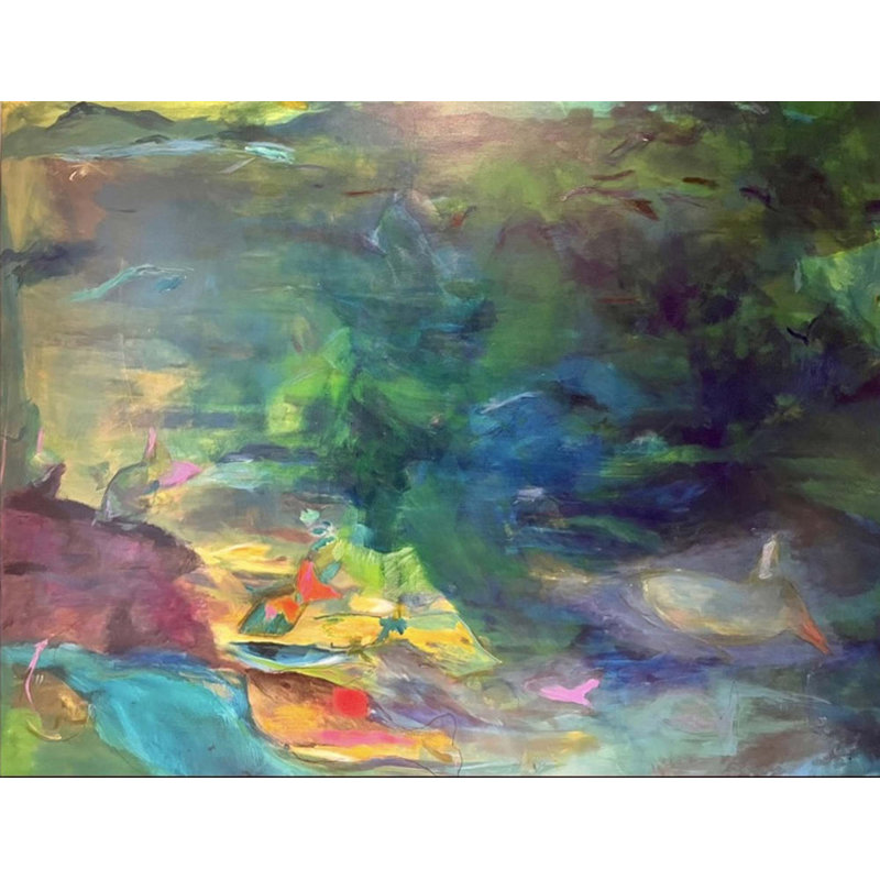 Fishing Print by Kate Baldock