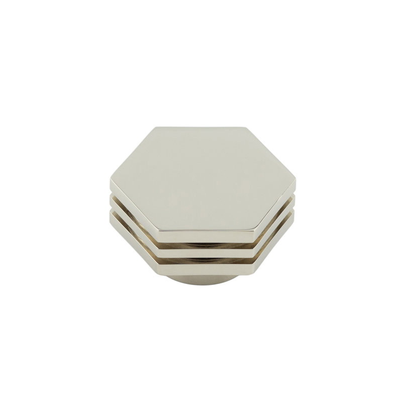 Hoxton 40mm Geometric Knob, Polished Nickel