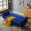72" Mid-Century Style Linen Fabric Chesterfield Sofa 72".-1956438901