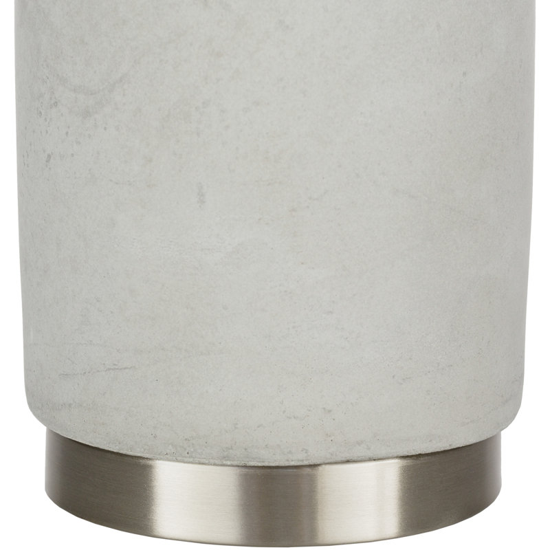 Angello Metal Table Lamp, Grey