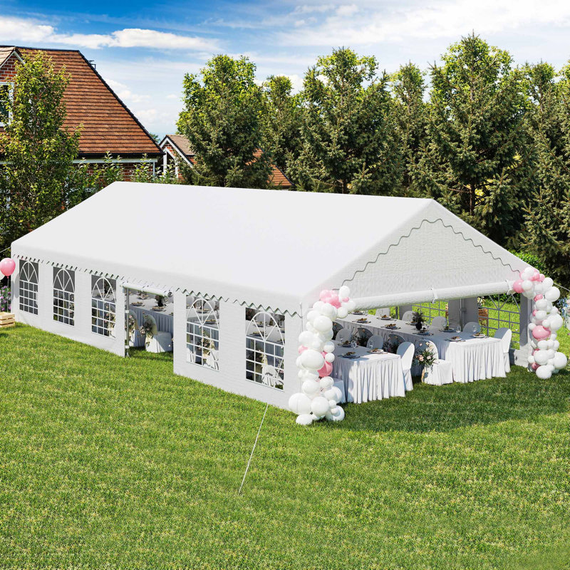 Tente de mariage robuste en acier, 20 pi x 40 pi