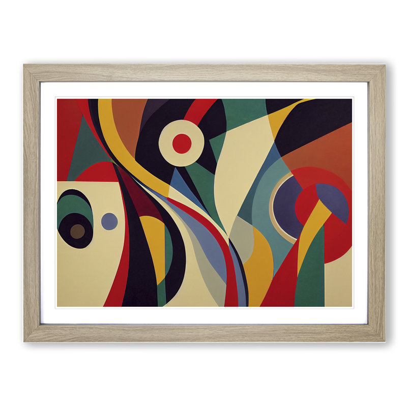 Magnificent Abstract - Framed Print, 46cm H x 64cm W x 2cm D, Oak