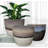 6in Assorted Glazed Indoor/Outdoor Planter - 3pc Set