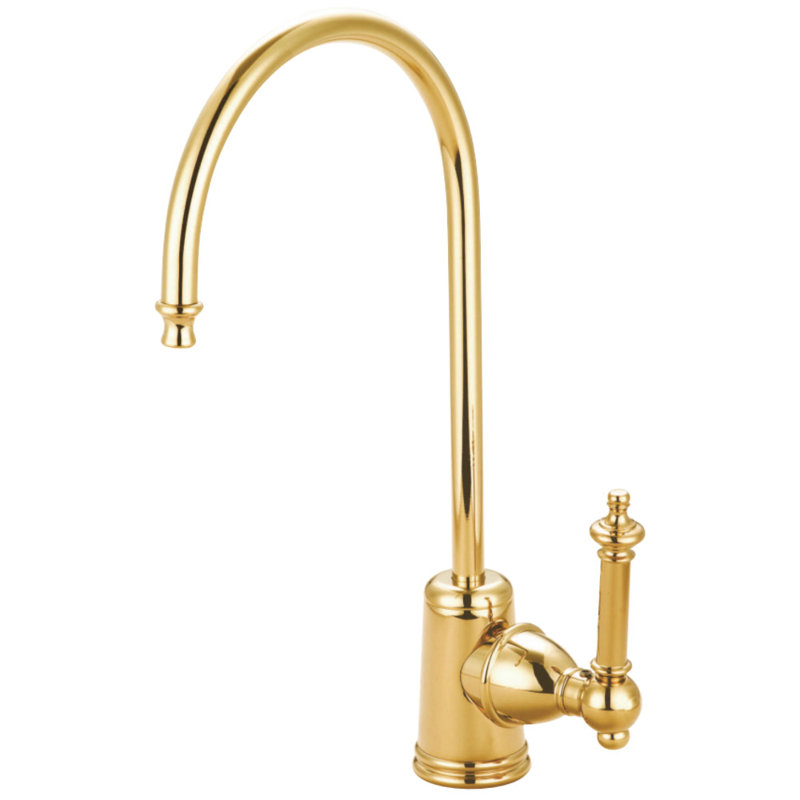Robinet de filtration d'eau monocommande à 1 trou Kingston Brass Templeton, Laiton poli