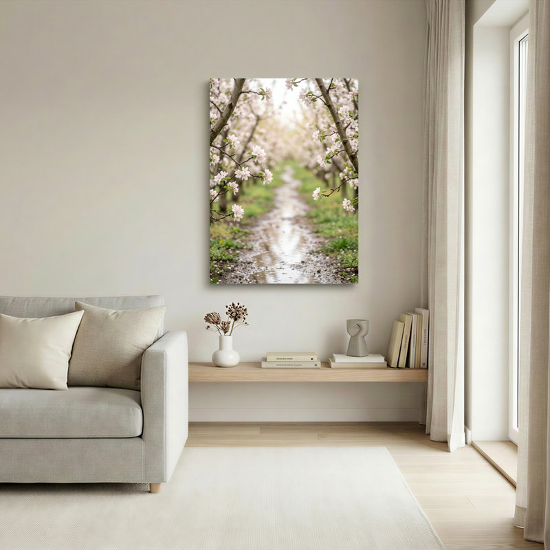 «Cherry Blossom», reproduction d'art sur toile, ensemble de 1, Toile tendue, H 24 po x l 18 po
