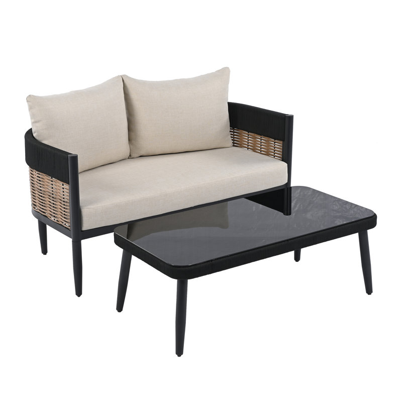 Banc Corrente + table, Taupe