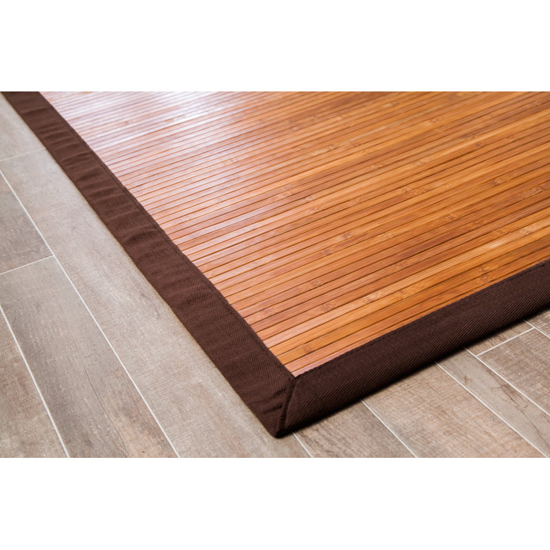 Govinda Handmade Bamboo Slat/Seagrass Area Rug, Rectangle 5' x 8'