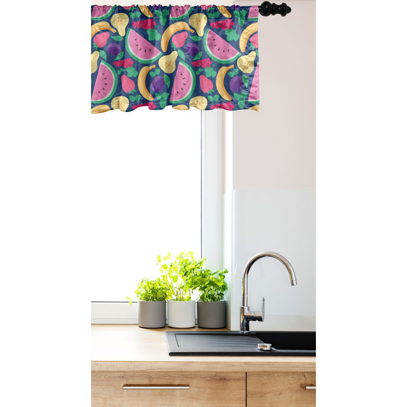 Multicolore cantonnière Ambesonne, L 54 po x L 18 po