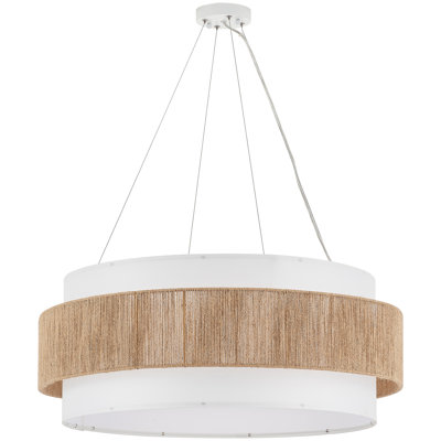 Lustre tambour 5 lumières à intensité variable de 30 pouces de diamètre