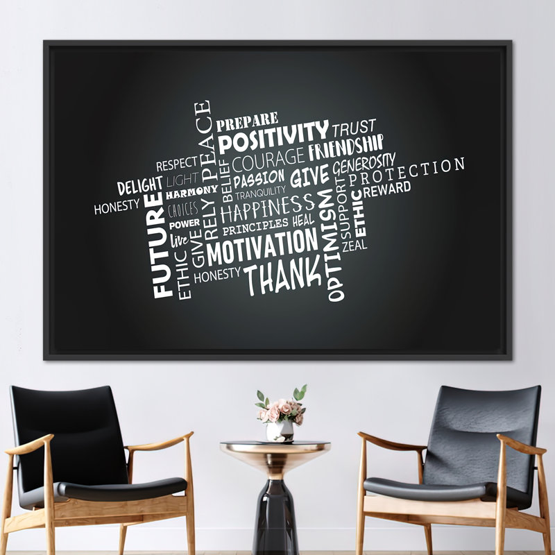 Print on Canvas, 20 cm H x 30 cm W, Black Floater Framed