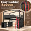 Lit mezzanine avec bureau Benedict-592689862