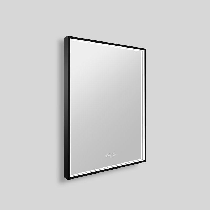 Streamline Rectangular Framed LED Bathroom Vanity Mirror with Defogger, Dimmability, Colour Temperature Change