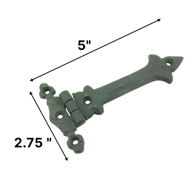 Charnières de porte à sangle H 4,13 po x l 0,7 po