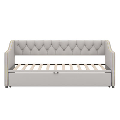 Upholstered Daybed With Pop Up Trundle