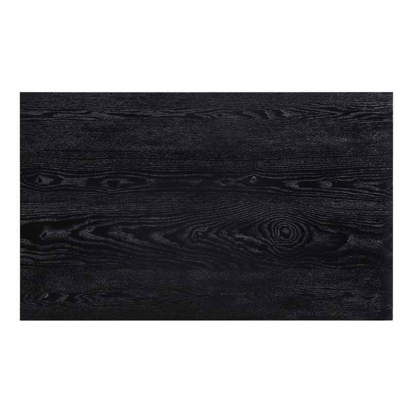 Table 5 pièces: table en bois noir et 4 chaises en velours gris, table d'appoint