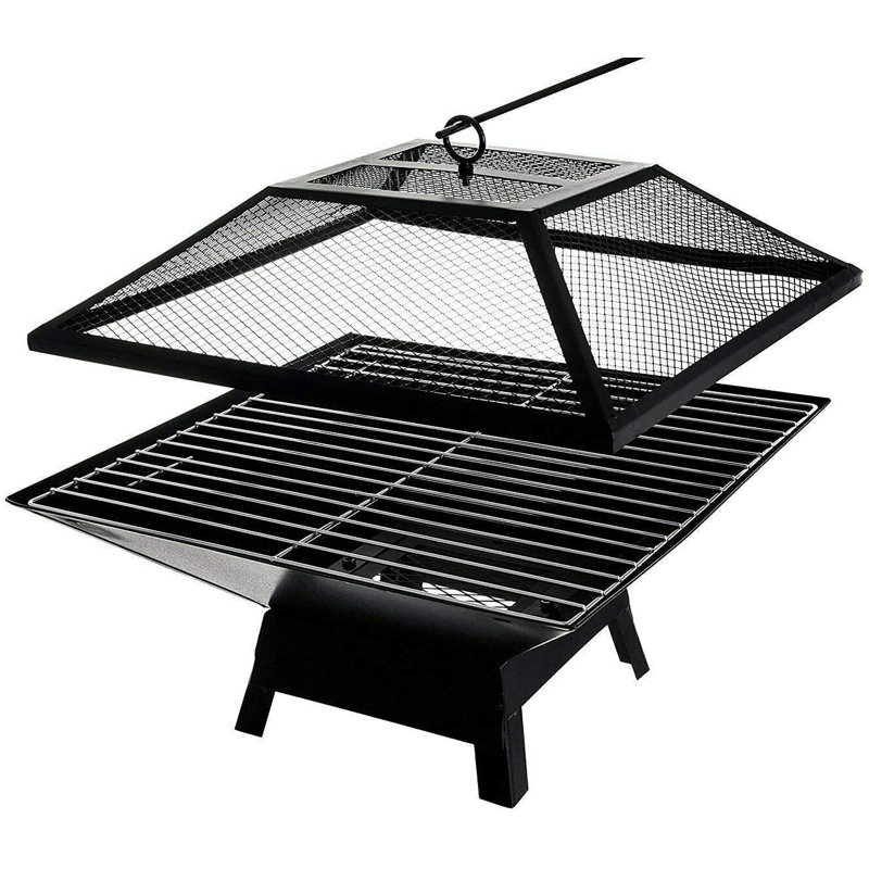 Villegas 46.5cm Square Steel Fire Pit Accessory