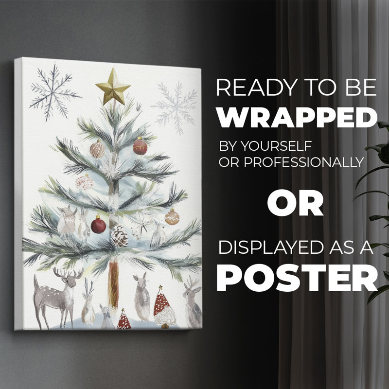 Christmas Holiday Art CCCCXII - Impression sur toile seulement - NON-CADRE, H 60 po x l 40 po