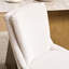 2 chaises de salle à manger beige 2 pièces, rembourrage double, tissu chenille, dossier moyen, revêtement statique, pieds modernes en bois massif courbé (de 2), support de dossier rembourré double couche, pour la maison